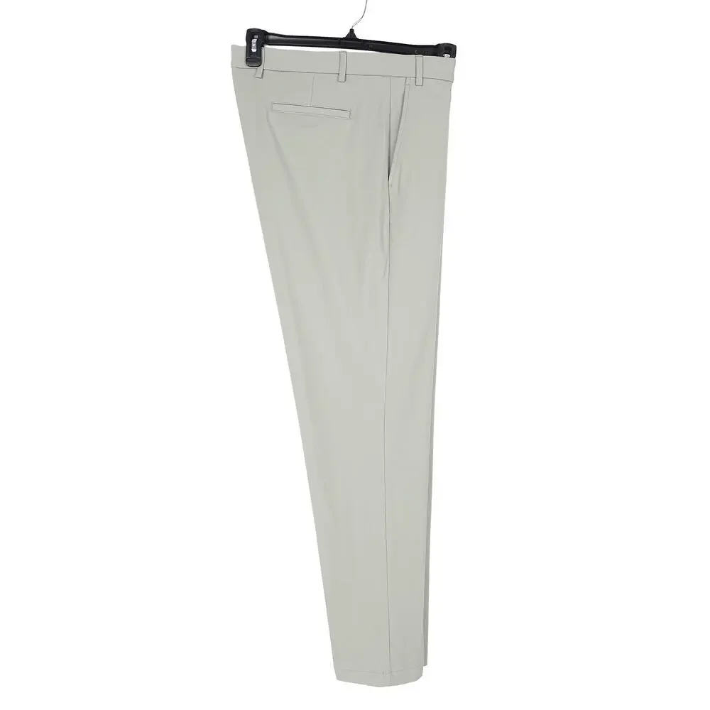 Michael Kors Mens Classic Fit Dress Pants 36x34 Mint Green Solid Stretch Cotton
